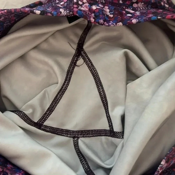 Peloton Cycle x Terez Active Leggings Logo Purple Speckles Womens Size M - Picture 14 of 14